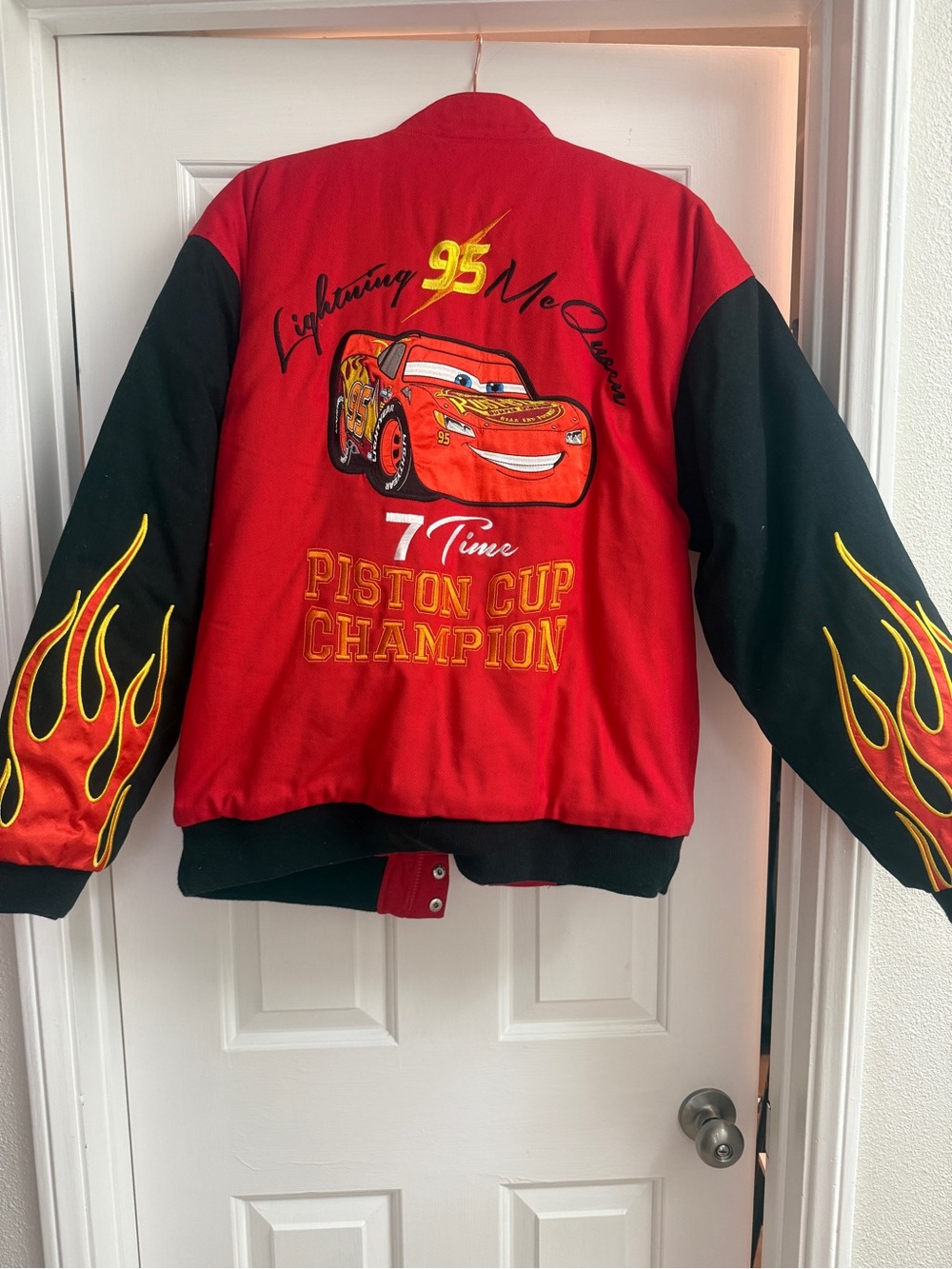 Disney Cars Rusteze lightning mcqueen bomber jacket - Picture 2 of 3